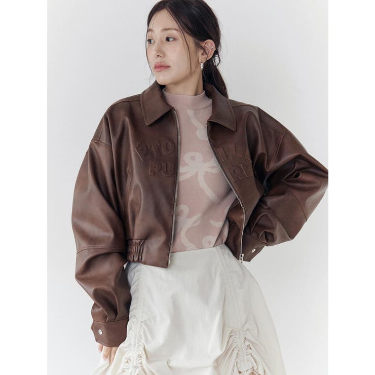 ヴィンテージフェイクレザーブルゾン | CALNAMUR | 詳細画像11 