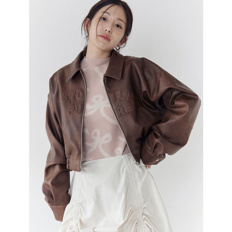 ヴィンテージフェイクレザーブルゾン | CALNAMUR | 詳細画像14 