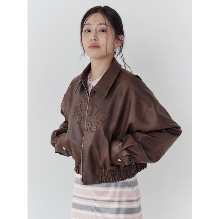 ヴィンテージフェイクレザーブルゾン | CALNAMUR | 詳細画像15 