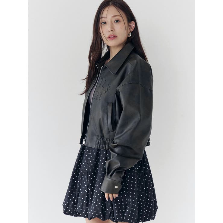 ヴィンテージフェイクレザーブルゾン | CALNAMUR | 詳細画像18 