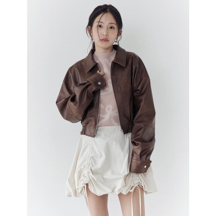 ヴィンテージフェイクレザーブルゾン | CALNAMUR | 詳細画像19 