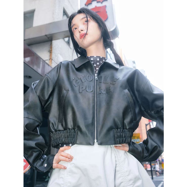 ヴィンテージフェイクレザーブルゾン | CALNAMUR | 詳細画像2 