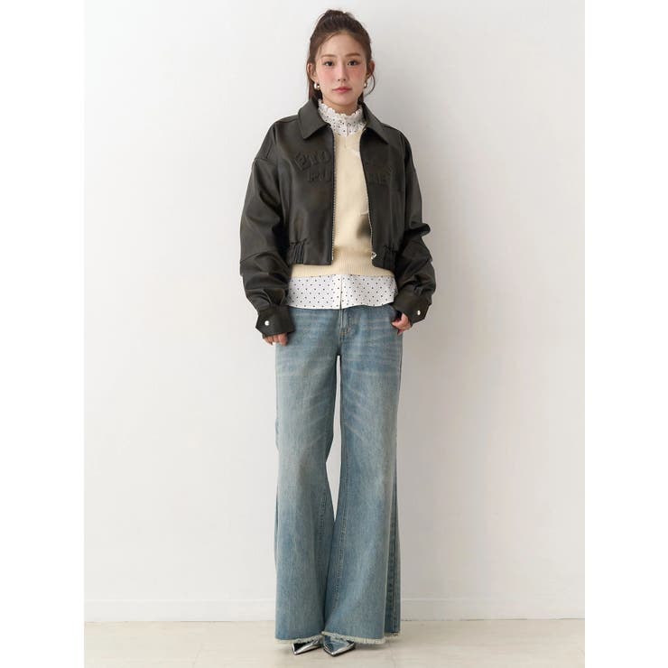 ヴィンテージフェイクレザーブルゾン | CALNAMUR | 詳細画像25 