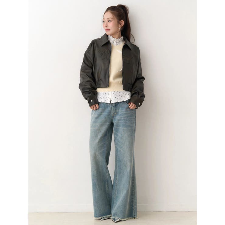 ヴィンテージフェイクレザーブルゾン | CALNAMUR | 詳細画像28 