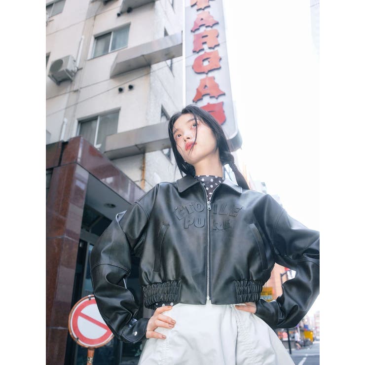 ヴィンテージフェイクレザーブルゾン | CALNAMUR | 詳細画像3 