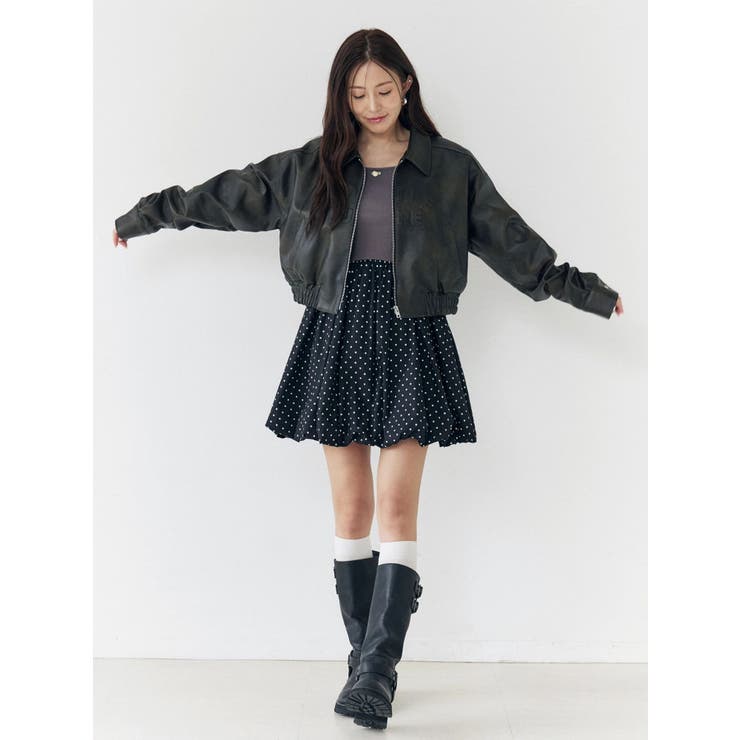 ヴィンテージフェイクレザーブルゾン | CALNAMUR | 詳細画像31 