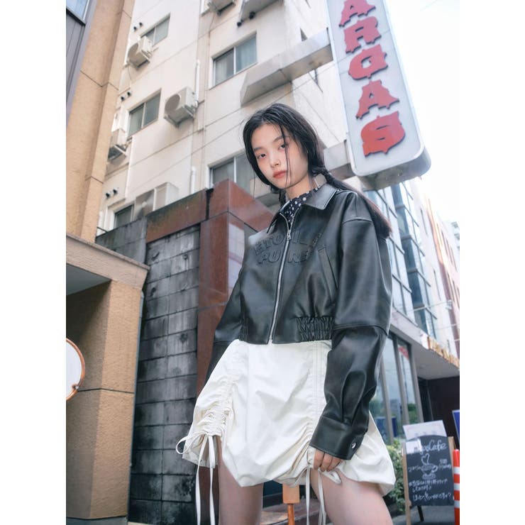 ヴィンテージフェイクレザーブルゾン | CALNAMUR | 詳細画像4 