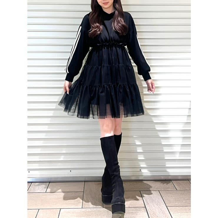 2WAYチュールオーバースウェットワンピース | CALNAMUR | 詳細画像3 