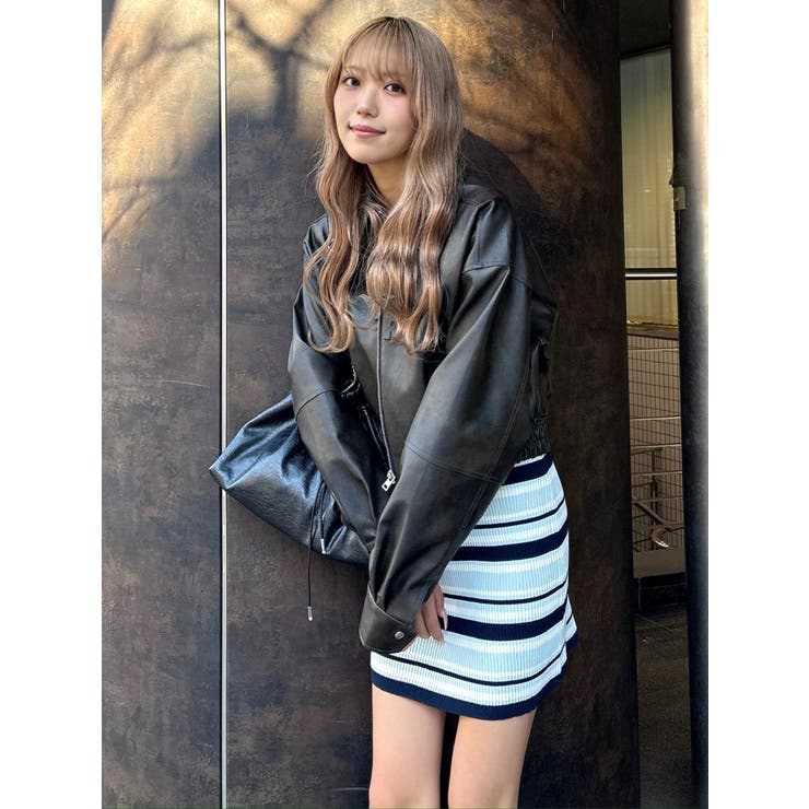 マルチボーダーポロニットワンピース | CALNAMUR | 詳細画像44 