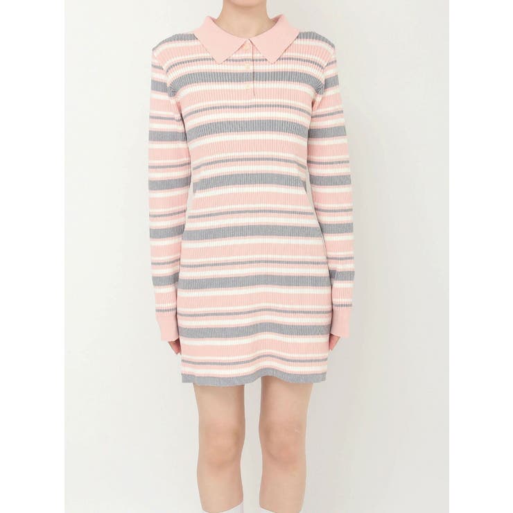 マルチボーダーポロニットワンピース | CALNAMUR | 詳細画像47 