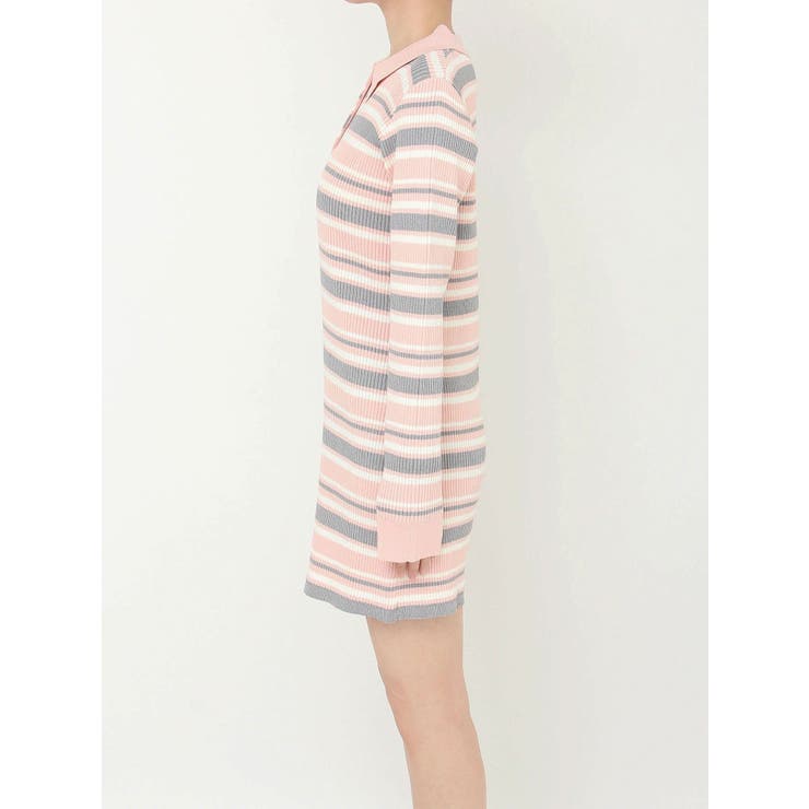 マルチボーダーポロニットワンピース | CALNAMUR | 詳細画像48 