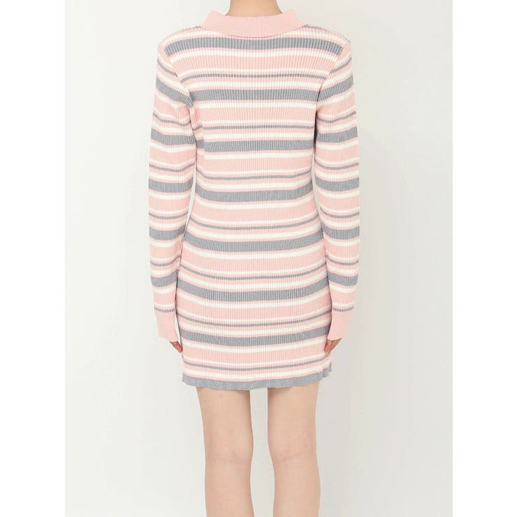 マルチボーダーポロニットワンピース | CALNAMUR | 詳細画像49 