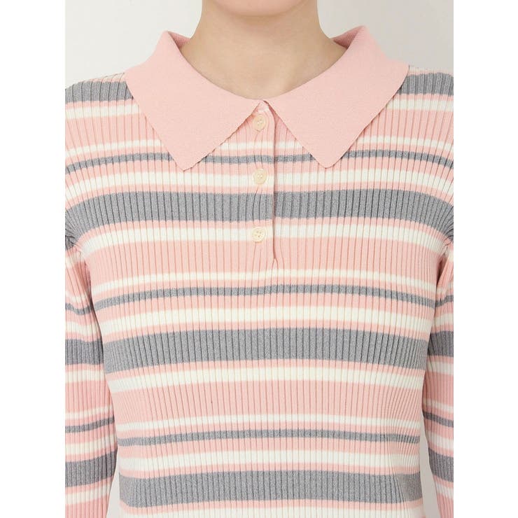 マルチボーダーポロニットワンピース | CALNAMUR | 詳細画像50 