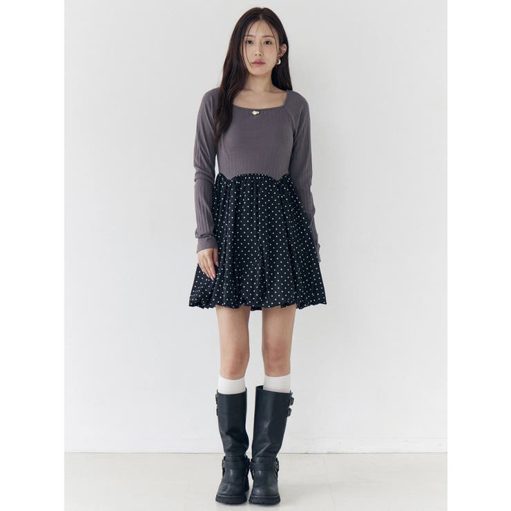 ドッキングバルーンミニワンピース | CALNAMUR | 詳細画像16 