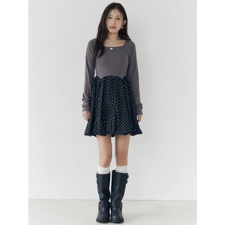 ドッキングバルーンミニワンピース | CALNAMUR | 詳細画像18 