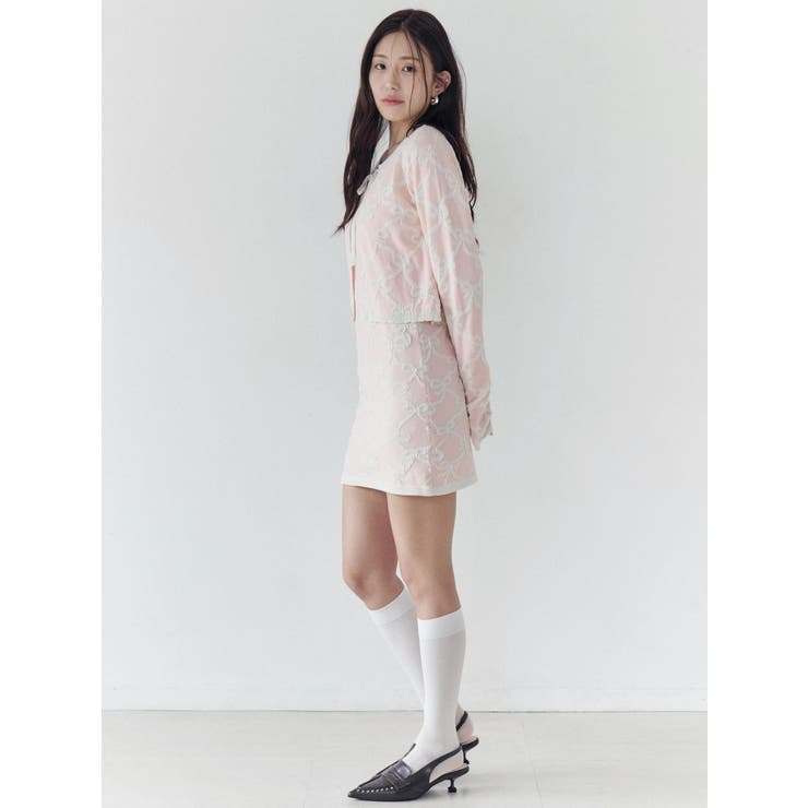 リボンジャガードキャミワンピース | CALNAMUR | 詳細画像14 