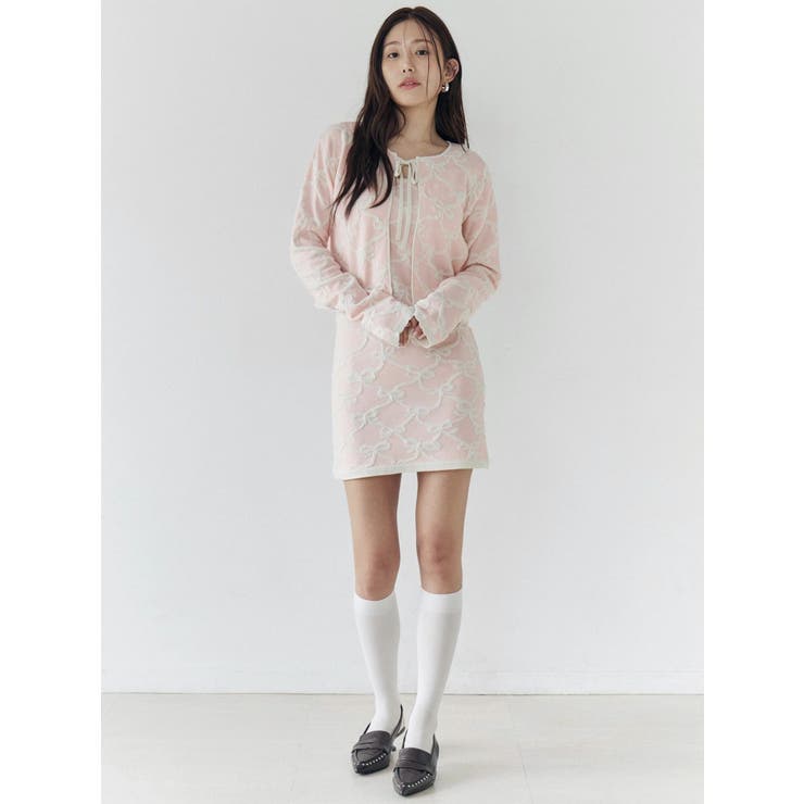 リボンジャガードキャミワンピース | CALNAMUR | 詳細画像15 