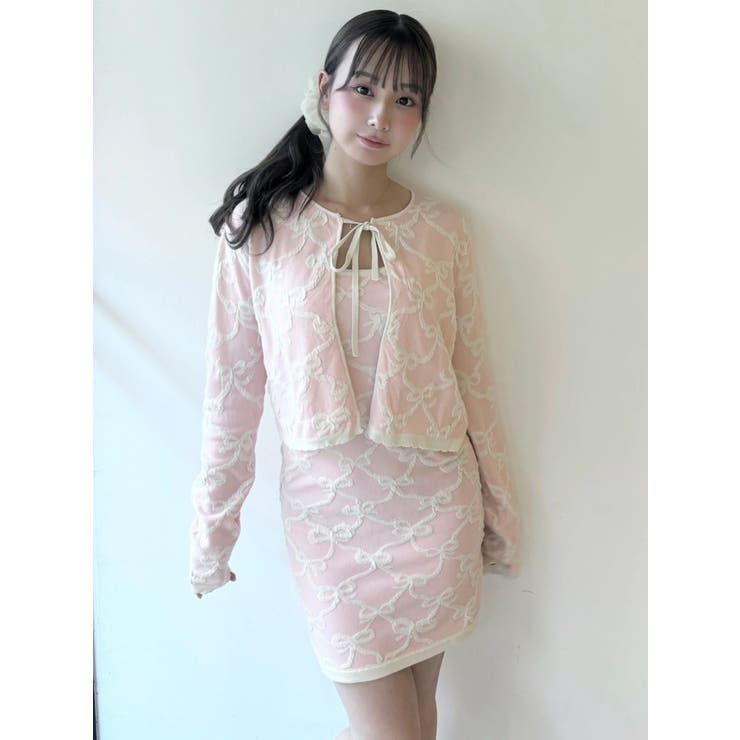 リボンジャガードキャミワンピース | CALNAMUR | 詳細画像24 