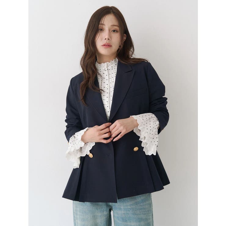 コットンフリルレースブラウス | CALNAMUR | 詳細画像19 