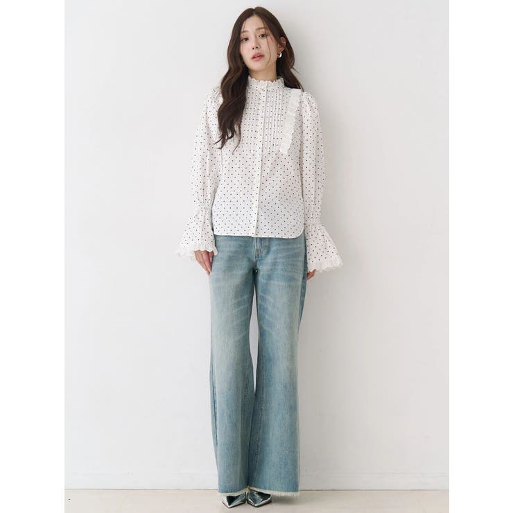 コットンフリルレースブラウス | CALNAMUR | 詳細画像22 