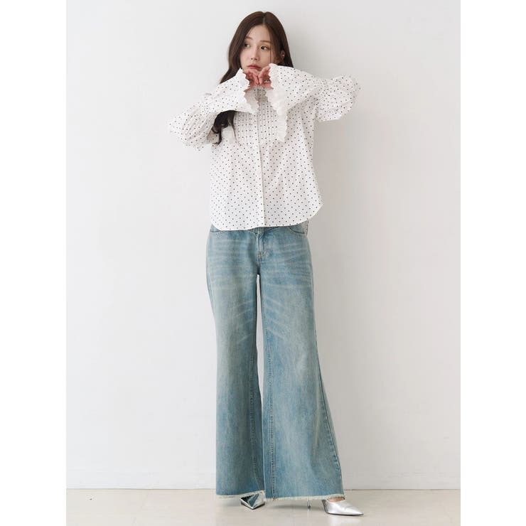 コットンフリルレースブラウス | CALNAMUR | 詳細画像23 