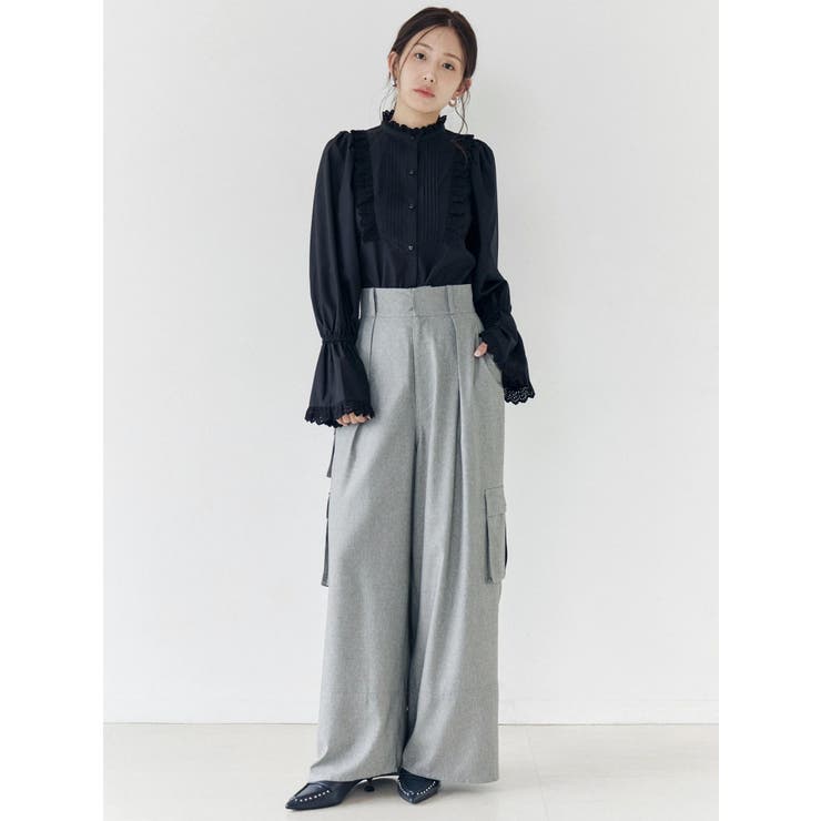 コットンフリルレースブラウス | CALNAMUR | 詳細画像31 