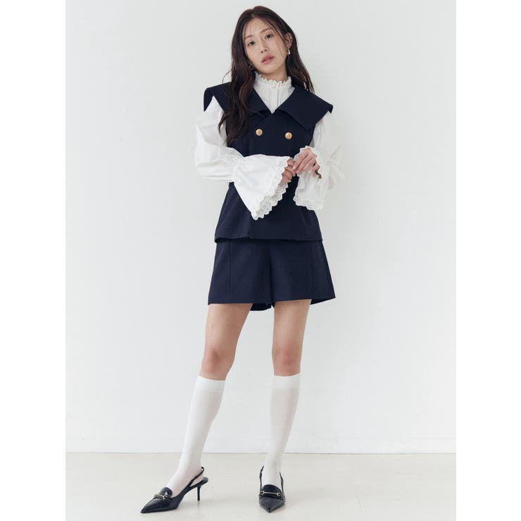 コットンフリルレースブラウス | CALNAMUR | 詳細画像34 