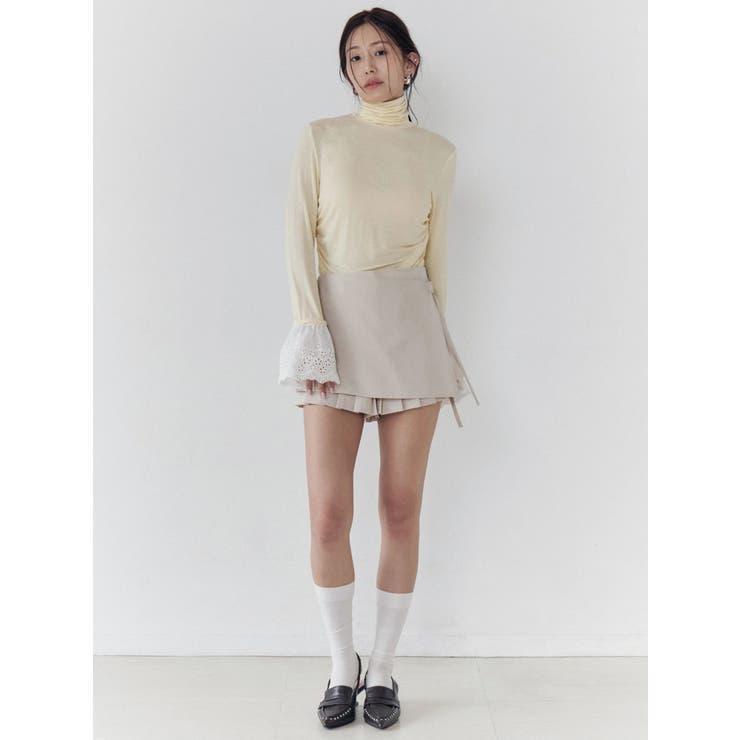 ラッププリーツショートパンツ | CALNAMUR | 詳細画像14 