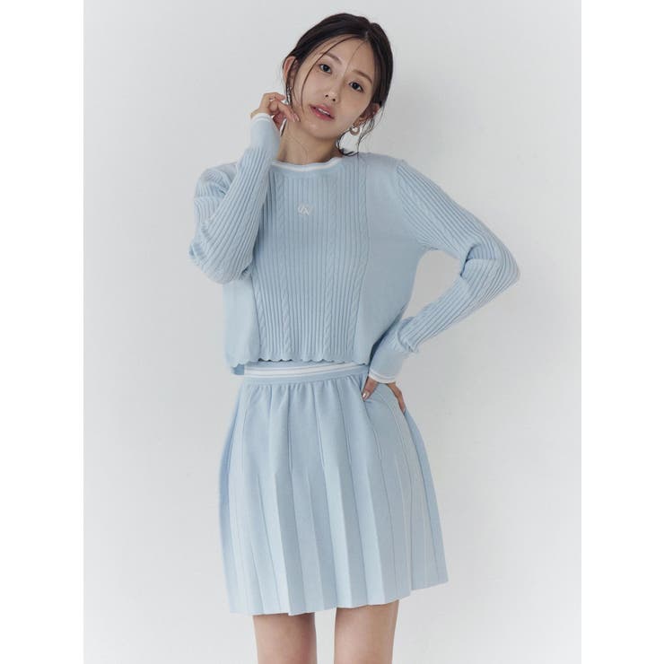 ニットプリーツミニスカート | CALNAMUR | 詳細画像10 