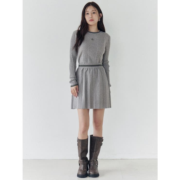 ニットプリーツミニスカート | CALNAMUR | 詳細画像19 