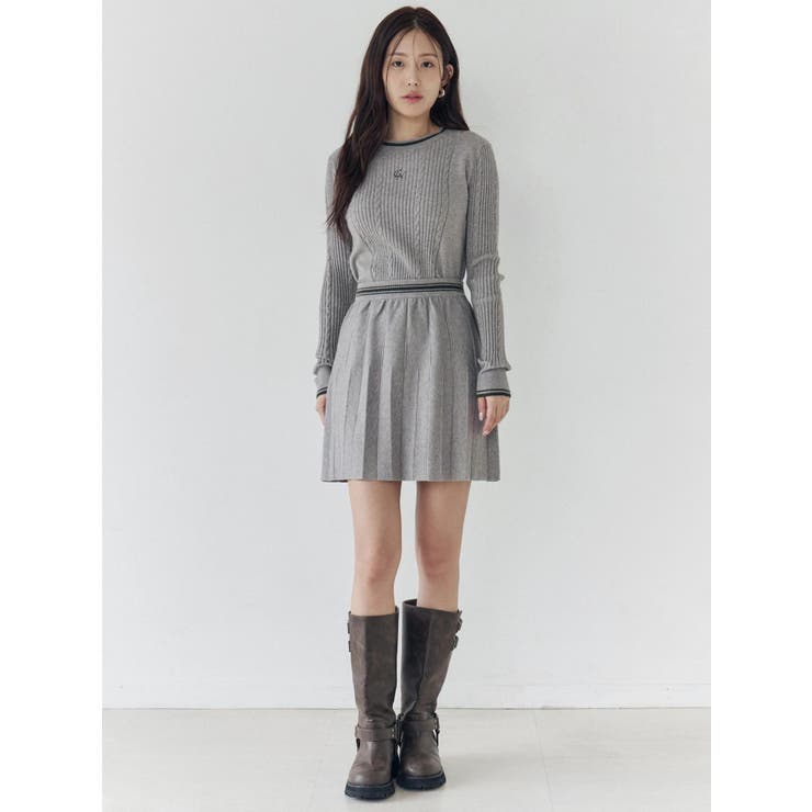 ニットプリーツミニスカート | CALNAMUR | 詳細画像20 