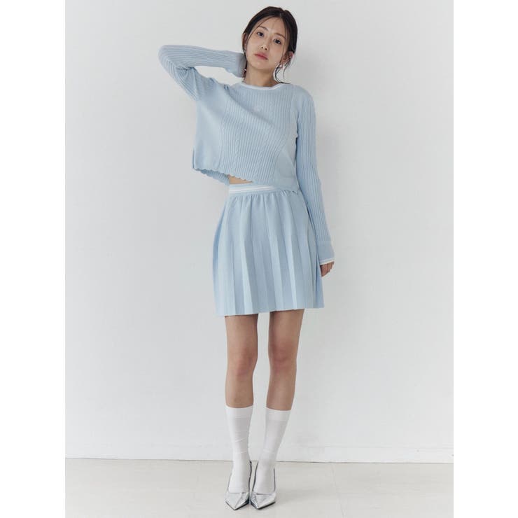 ニットプリーツミニスカート | CALNAMUR | 詳細画像22 