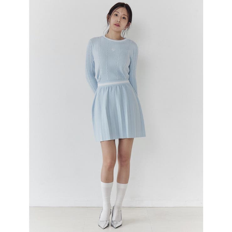 ニットプリーツミニスカート | CALNAMUR | 詳細画像24 