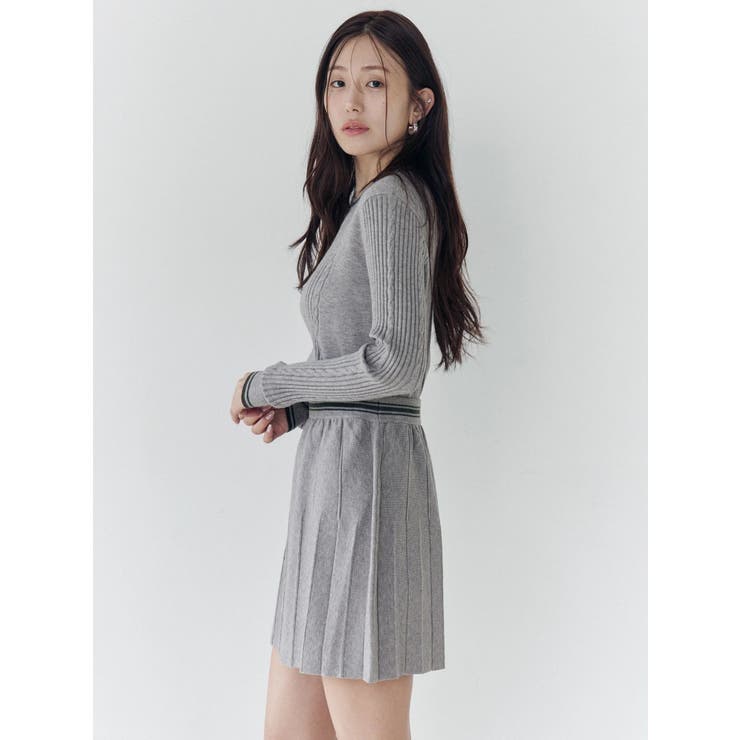 ニットプリーツミニスカート | CALNAMUR | 詳細画像9 
