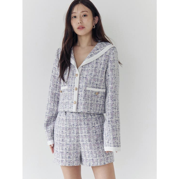 バックポケットツイードショートパンツ | CALNAMUR | 詳細画像10 