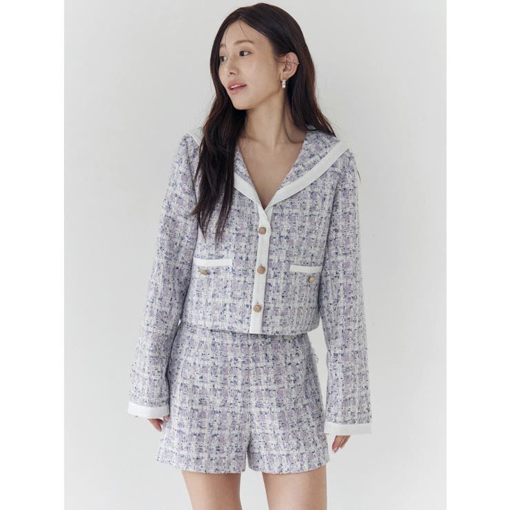 バックポケットツイードショートパンツ | CALNAMUR | 詳細画像11 