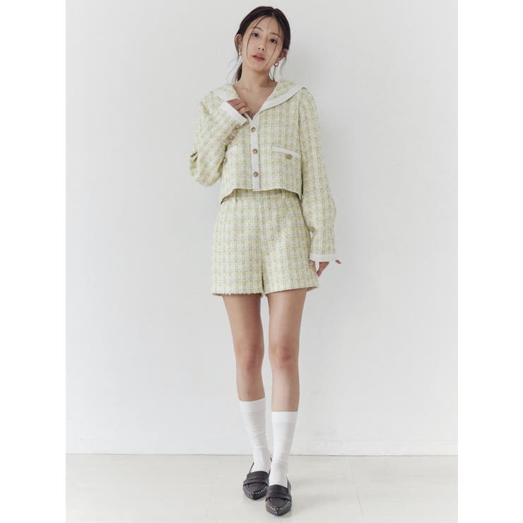 バックポケットツイードショートパンツ | CALNAMUR | 詳細画像13 