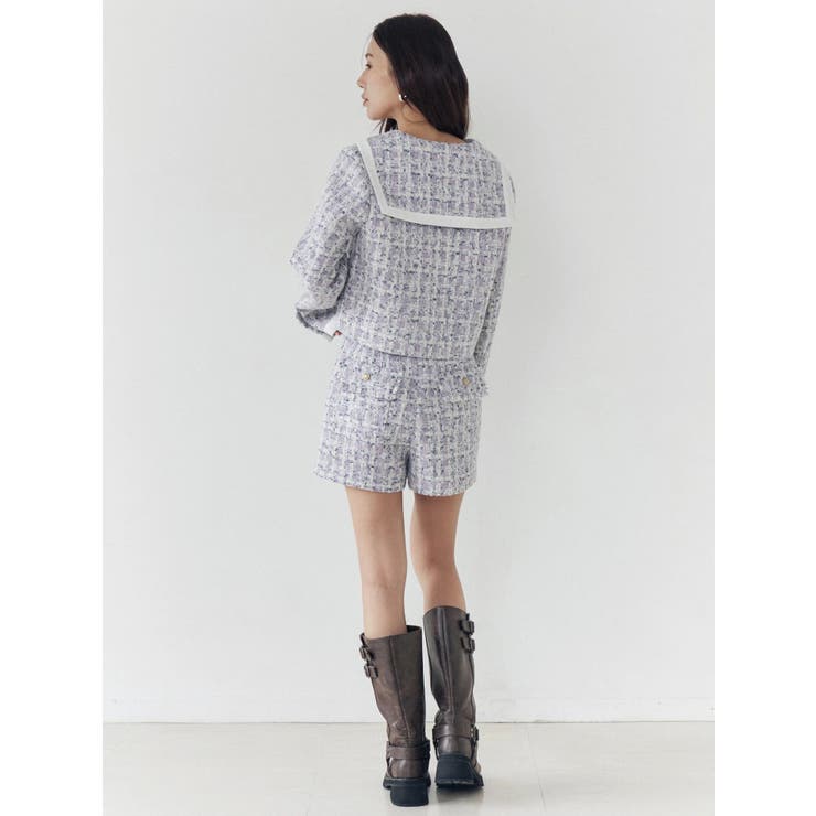 バックポケットツイードショートパンツ | CALNAMUR | 詳細画像19 