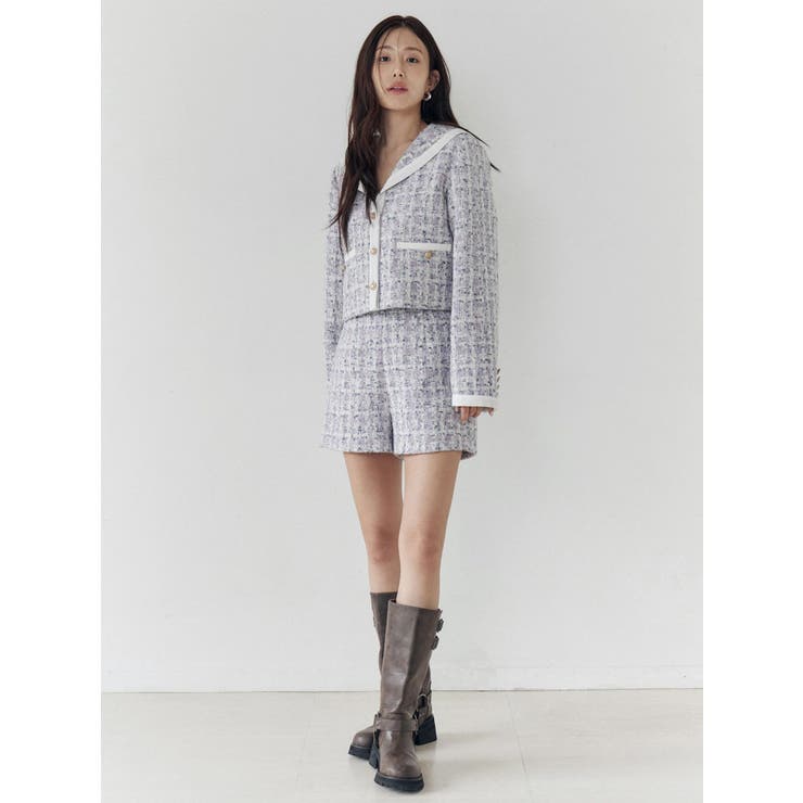 バックポケットツイードショートパンツ | CALNAMUR | 詳細画像22 