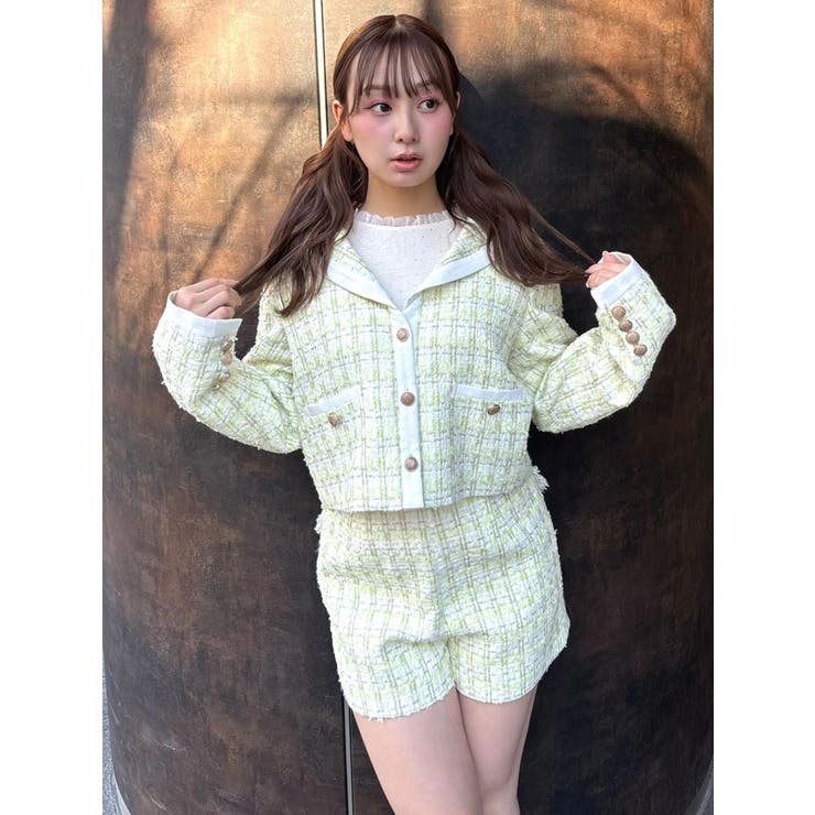 バックポケットツイードショートパンツ | CALNAMUR | 詳細画像24 