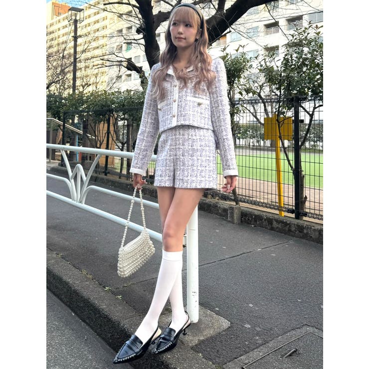 バックポケットツイードショートパンツ | CALNAMUR | 詳細画像31 