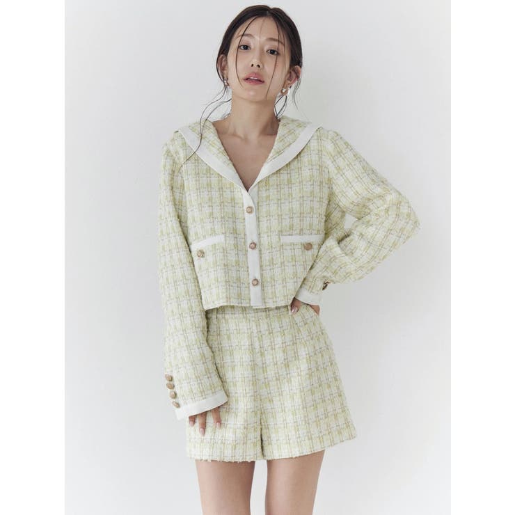 バックポケットツイードショートパンツ | CALNAMUR | 詳細画像9 