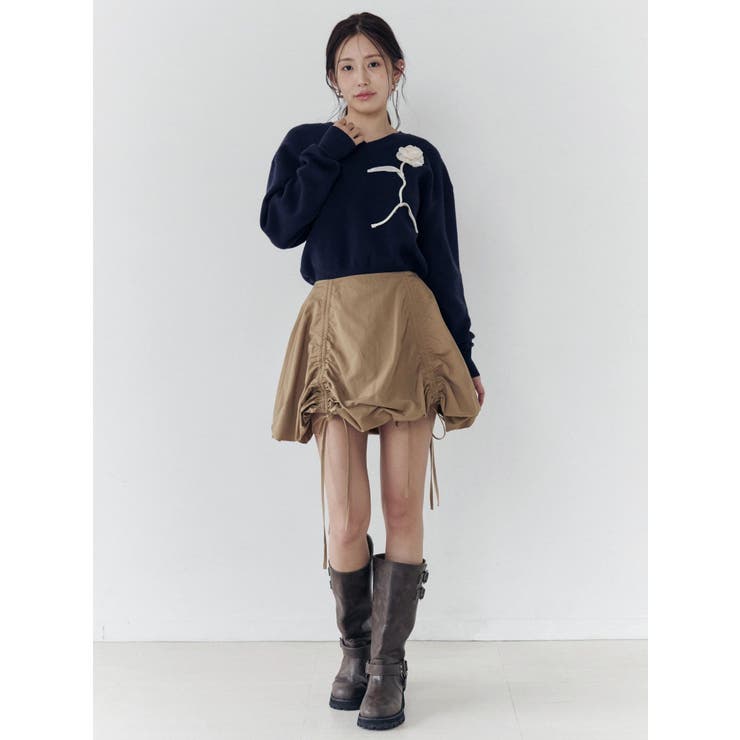 ドロストバルーンミニスカート | CALNAMUR | 詳細画像24 