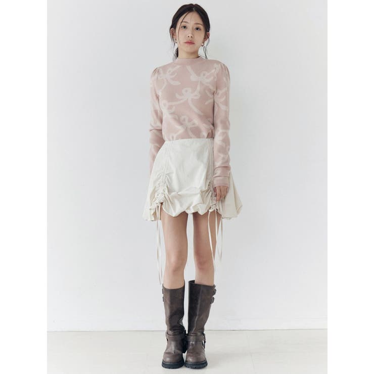 ドロストバルーンミニスカート | CALNAMUR | 詳細画像37 