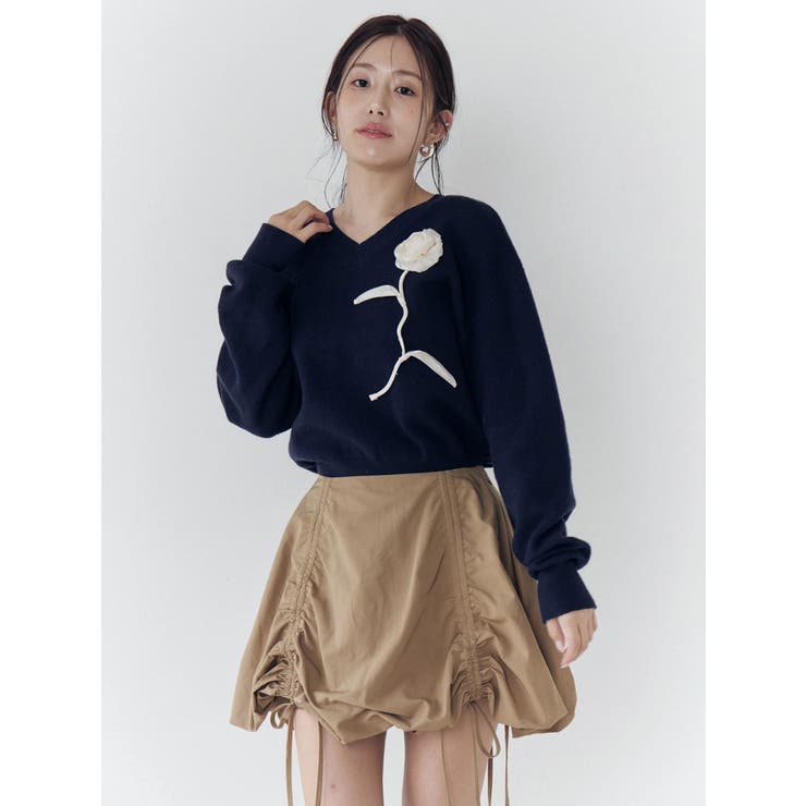 ドロストバルーンミニスカート | CALNAMUR | 詳細画像5 