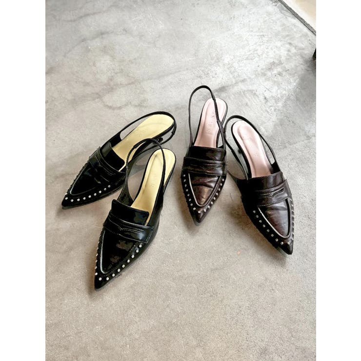 バイカラーローファーミュール | CALNAMUR | 詳細画像2 