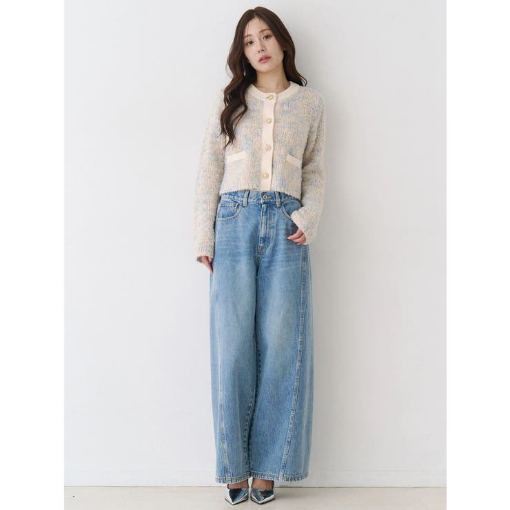 バックデザインワイドデニム | CALNAMUR | 詳細画像10 