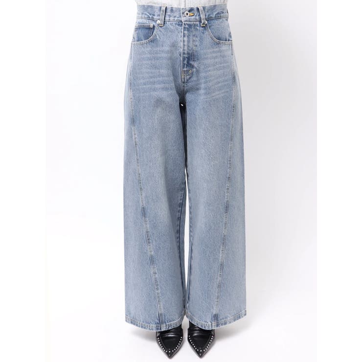 バックデザインワイドデニム | CALNAMUR | 詳細画像34 