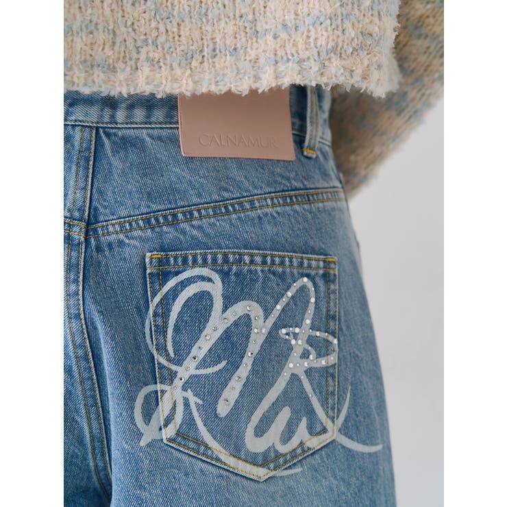 バックデザインワイドデニム | CALNAMUR | 詳細画像7 