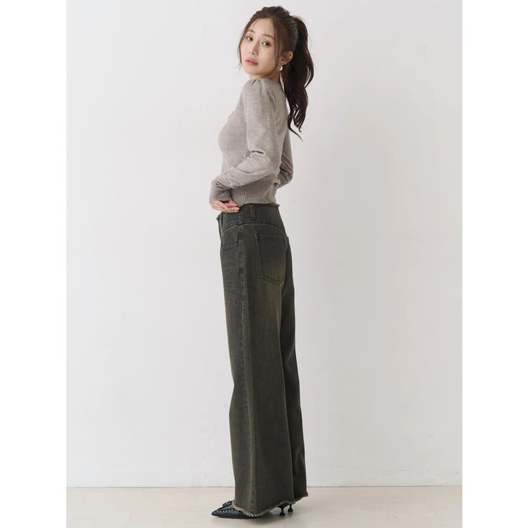 ローライズフレアデニムパンツ | CALNAMUR | 詳細画像19 